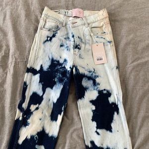 REVICE Tie Dye High Waist Jeans